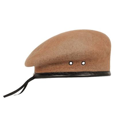 China Navy Custom Women Pure Painter Character European and American Winter Wool Cashmere Cotton Hats Fashion Custom Beret Wholesale for sale