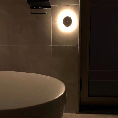 China USB Rechargeable LED PIR Motion Sensor Wireless Living Room Night Light for Bedroom for sale