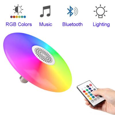 China Living room RGB music light with bluetooth remote control lamp UFO shape for sale