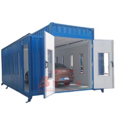 China Original Design BZB Container Style Container Spray Booth Car Protable Paint Booth Hail Damage Repair Booth for sale