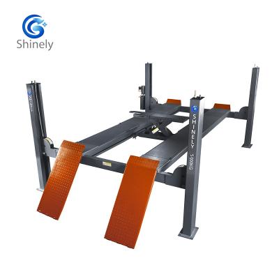 China 4 post car lift with rolling jack for wheel alignment SY-440D 4000KG for sale