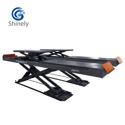 China scissor lift with rolling jack for wheel alignment car lift CE certificate scissor car lift SY-35DL 3500KG for sale