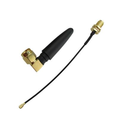 China Male connector 5cm 433Mhz short 3dbi external LORA Rubber Antenna CF-2.4G/051-013 from SMA for sale