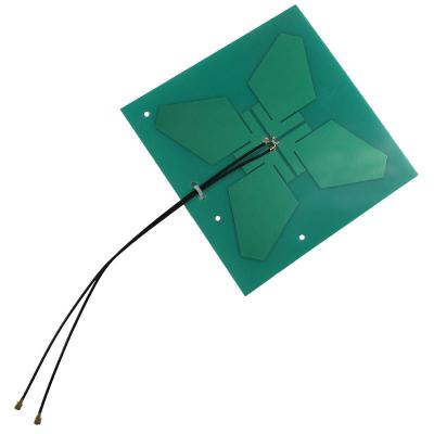 China 4G PCB antenna with integrated ipex pigtail cable 680-2700MHz antenna 120*120mm CF-PCB/120x120x1-304 for sale