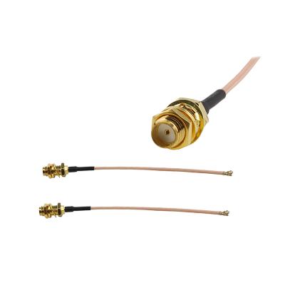 China RF Device RF Antenna Assembly Cable RG316 RG178 SMA Male To Female Coax Jumper Pigtail RP SMA RF Coaxial Cable for sale