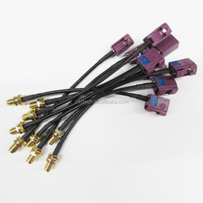 China Vehicle Radio SMA Male To Female Fakra Z Pigtail Cable RG174 For Car GPS Antenna for sale