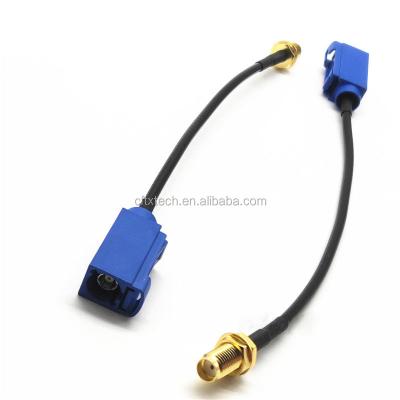 China RG174 vehicle fakra C code connector car antenna radio extension cable for sale