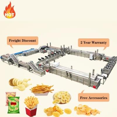 China Full Automatic Joyshine Frozen Potato Crisp Making Machine for French Fries Size 7-20mm for sale