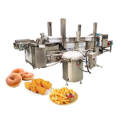 China High Productivity Automatic Frying Machine for Industrial Sweet Potato Flakes Crisps for sale