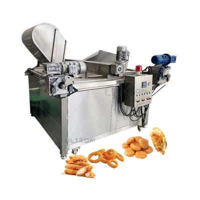 China Automatic Frying Machine for Cassava Tortilla Chips Production in Food Beverage Shops for sale