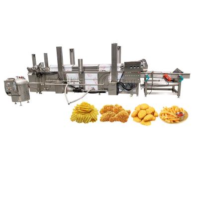 China 8L Small Continuous Conveyor Potato Chips Fryer Machine For Vegetables for sale