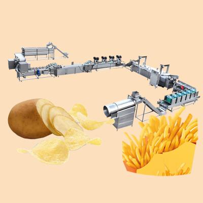 China Electric Heating French Fries Potato Flakes Making Machine with 500kg/h Capacity for sale