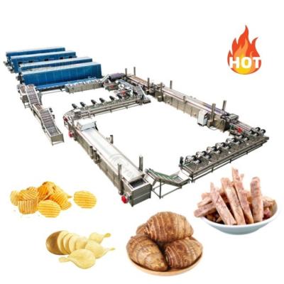 China Electric Heating 1 KG Joyshine Automatic Potato Chips Production Line Frozen French Fries Making Machine for sale