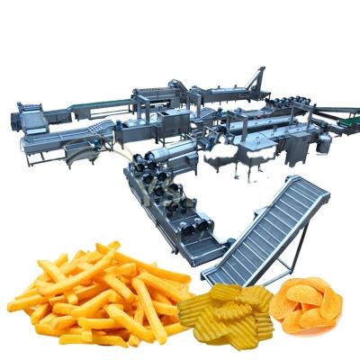 China Customizable Potato Crisps Production Line for Industrial Snack Food Manufacturing for sale