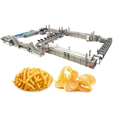 China Finger Frozen French Fries Making Machine for Frozen Finger Chips Processing Plant for sale