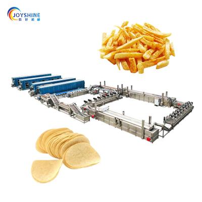 China Frozen French Fries Production Line Cassava Fresh Finger Potato Chips Making Machine 5500 KG for Farms for sale