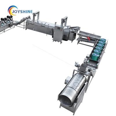 China 220V/380V 300kg 500kg 200kg Potato Chips Plant Cost Automatic French Fries Production Line for sale