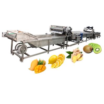 China 380v Farm High Capacity Ultrasonic Ozone Vegetable Washer with Automatic Conveyor Belt for sale