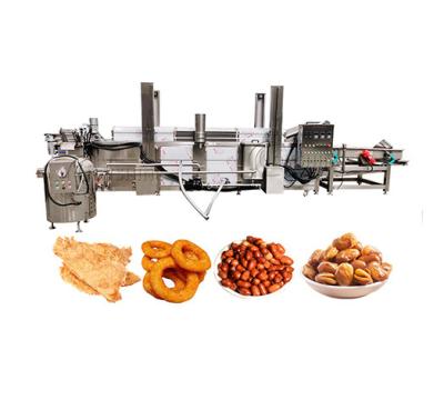 China Food Beverage Shops Must-Have Continuous Fryer for French Fries Plantain Chips and More for sale