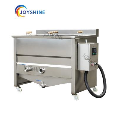 China Customizable Capacity 200kg/h Pork Skin Rinds Gari Chicken Wings Frying Fryer Machine for sale