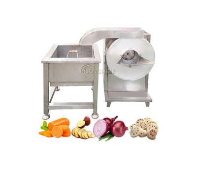 China Automatic Electric French Fries Cutter Potato Taro Radish Papaya Melon Slicing Cutting Machine for sale