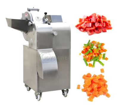 China 110 KG Industrial Vegetable Fruit Ginger Potato Carrot Dicing Slicing Cube Cutting Machine for sale