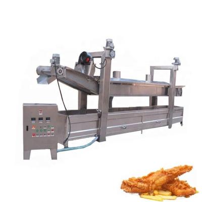 China Continuous Oil-water Separation Gas Fryer for Potato Chips and Chicken Broasted Nuts for sale