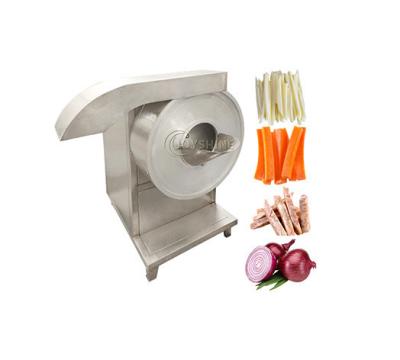 China 110 KG Sus304 Root Vegetable Carrot Potato Turnip Strip Cutting Machine Potato Slicing Machine for sale