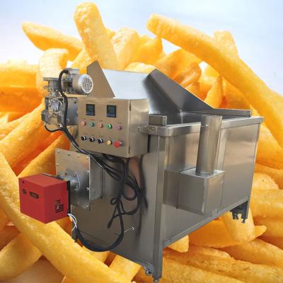 China Gas Heating Auto Lifting Basket Tornado Potato French Fryer Machine for Belgian Fries for sale