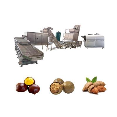 China Restaurant Fully Automatic Nut Snack Single Double Rotary Roller Seasoning Flavoring Production Line for sale