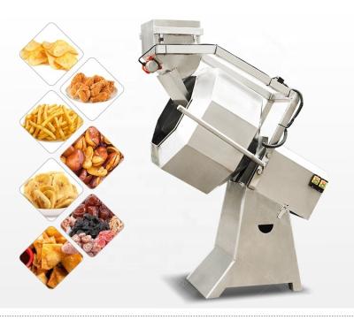 China Restaurant Commercial Potato Chip Seasoning Machine Snacks Food Flavour Mixer Machine for sale