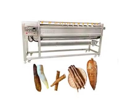 China Fully Automatic Spiral Roller Washing And Peeling Machine for sale