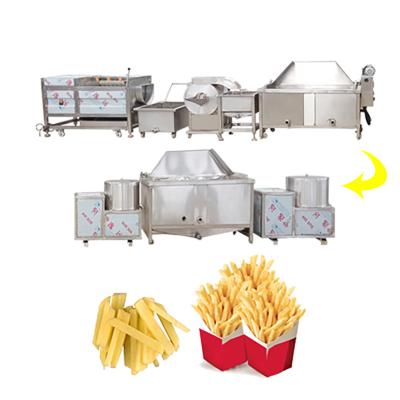 China Halbautomatische Produktionslinie für gefrorene Pommes Frites für einfache Bedienung und Wartung zu verkaufen