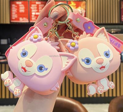 China Newest Motion Sensing Mini Bag Lovely Cute Cartoon Soft Silicone Disney Linabell Cartoon Purse Wallet Large for sale