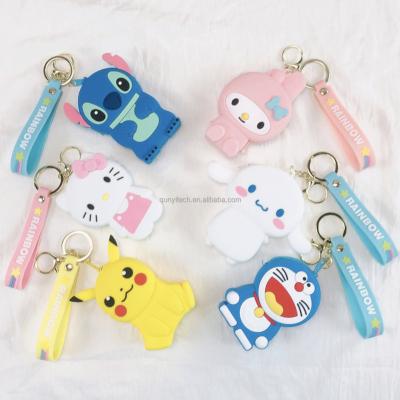 China HOT SALE Motion Sensing Soft Silicone Cross - Cute Stich Pikchu Coin Purse Mini Silicone Pouch Zipper Wallet Cartoon Body Money Bag Coin Purse for sale