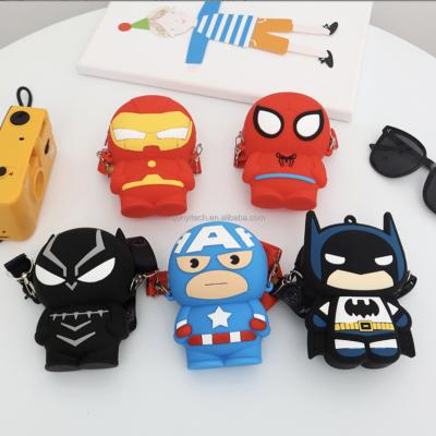 China Motion Sensing Children's Day Gift HOT SALE Kids Silicone Soft Cross - Cute Mini Coin Purse Money Bag Child Coin Purse Cartoon Silicone Pocket Zipper Wallet body for sale