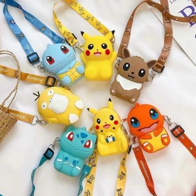 China Motion Sensing Children's Day Gift Kids Silicone Soft Cross - Cute Cartoon Stich Micky Mini Silicone Pouch Zipper Wallet Mini Coin Purse Body Money Bag Child Coin Purse for sale