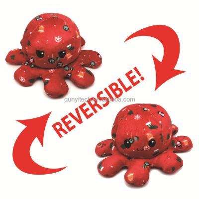 China New Flip Octopus Doll Plush Reversible Double Sided Reversible Octopus Toy Reversible Octopus Toys Christmas Gift Christmas Decor for sale