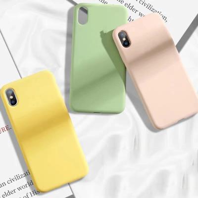 China Washable/Soft/Shockproof/Anti-fingerprint Thick Liquid Gel Silicone Microfiber Rubber Phone Case For Iphone 12Pro 11 Xs XR Max Se Max 8plus 7g for sale