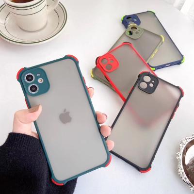 China Shockproof Washable/Soft/Shockproof/Anti-fingerprint Tpu Phone Bumper Case For iPhone 12 ProMax 11Pro Max XsMax 7P 8p Matte Case for sale