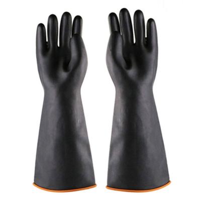 China Het dik maken van Op zwaar werk berekende Rubberhand Gloves 45CM Bijeengekomen Buitengewoon lange Rubberhandschoenen Te koop