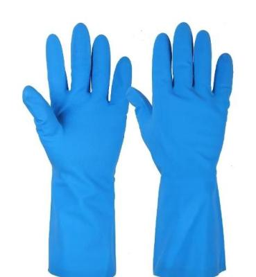 China 13 Mil Blue Nitrile Glove Household que limpa luvas resistentes químicas à venda