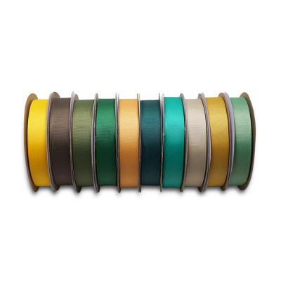 China 100Yards Wholesale Solid Colors Viable Solid Grosgrain Ribbon High Quality Grosgrain Ribbon for sale