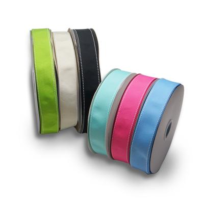 China 38mm edge quilting ribbon viable polyester grosgrain with jump line quilting ribbon ribbon for gift/hair bow G2203650 for sale