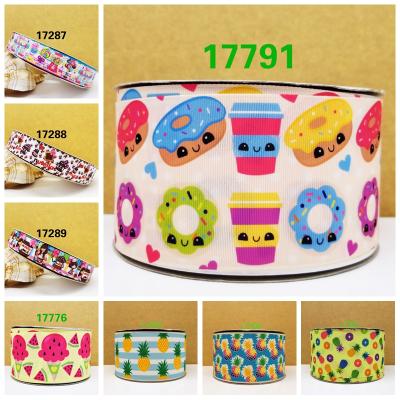 China Viable Newcomer Cartoon Character Printed Grosgrain Ribbon Christmas Ribbon For Hair Bows 17287 for sale