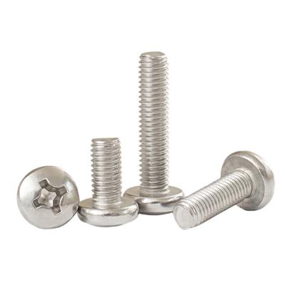 China Stainless steel GB818 Cross pan head screw 304 stainless steel Cross bolt for sale