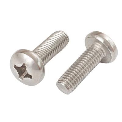 China Stainless steel Stainless steel fastener bolts GB818 M5 bolt Cross round head bolt for sale