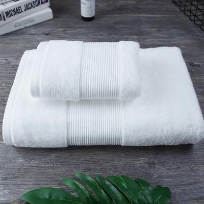 中国 21s/2 Child Safe White 100% Cotton Bath Towel Hand Towel Hotel Hotel Towel 販売のため