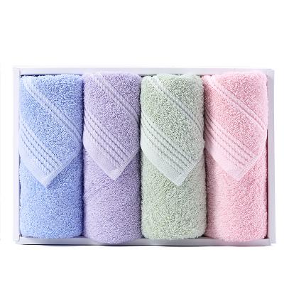 China Gift Sustainable Luxury Towel Set 100%Egyptian Cotton Towel Set In Gift Box for sale