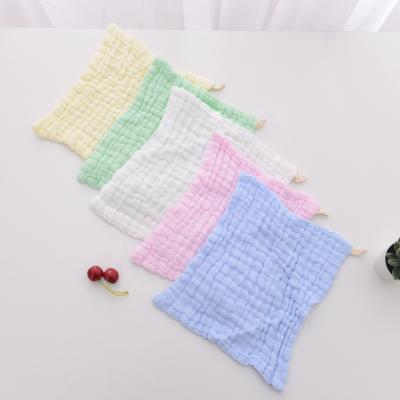 China QUICK DRY Baby Muslin Washcloths Muslin Natural Cotton Wiping Tissue 100% Cotton Baby Face Towel for sale